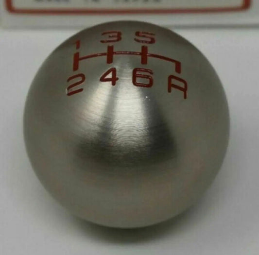 06-15 Honda Civic Type-R Si Gunmetal Ball Round Shift Shifter Knob 6 Speed 6Spd - Carrot Top Tuning