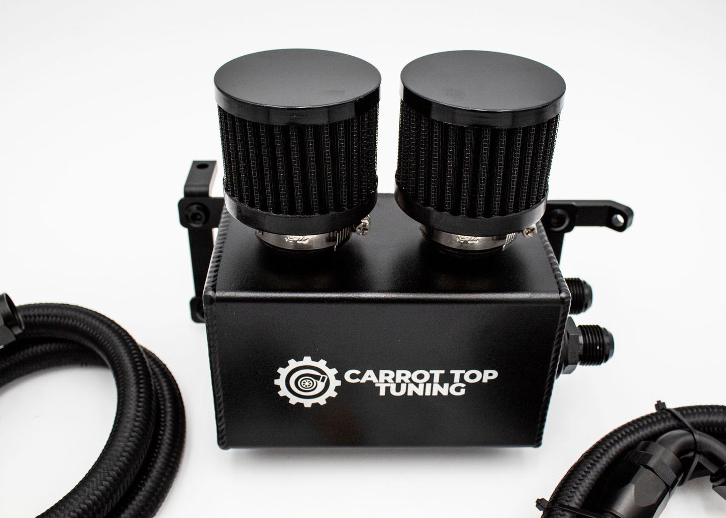 1.8T PnP Dual Breather Oil Catch Can Kit for OEM Stock Valve Cover - VW MK4 Audi TT - Carrot Top Tuning