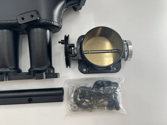 2JZ GE Billet Intake Manifold Fuel Rail Throttle Body 90mm JSR-DRP