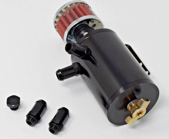 Motor K Aluminum Oil Catch Can Reservoir Tank With Breather Filter Baffled