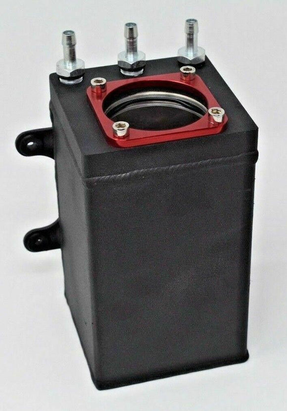 Billet Aluminum Bosch 044 1L High-Flow External Fuel Pump Surge Tank Integrated