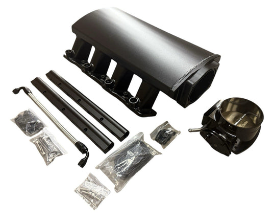 Low Profile LS3 L92 102 Fabricated Intake Manifold Fuel Rails Throttle Body TB