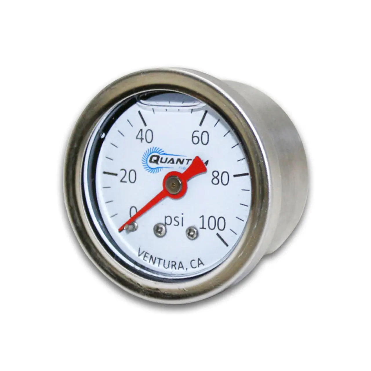 QFS EFI Liquid Filled Fuel Pressure Gauge 0-100psi 1/8" NPT 1.5"/38mm QFS