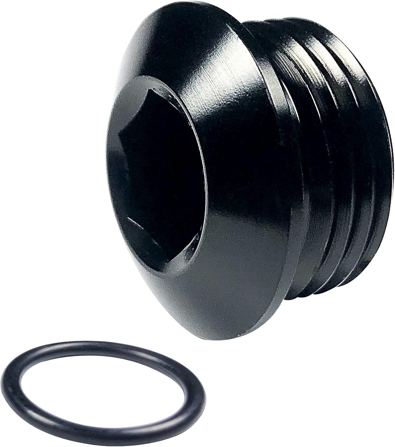 6AN Socket Plug 10 AN Male Hex Head Port Plugs Aluminum Fittings Adapter with AN6 ORB O-ring