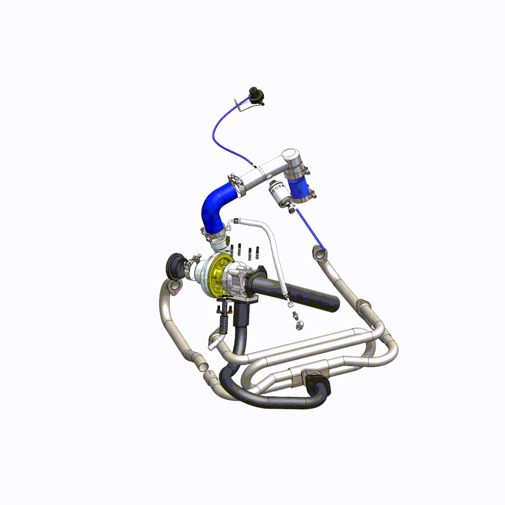 VW Beetle/Bug turbo kit for single carburetor for T2 turbochargers - Without turbo