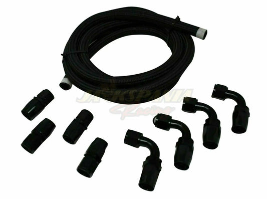 Battery Relocation Oil Catch Can For EK EG CRX DC2 Si Type R 4 Port 10AN Hoses JSR-DRP