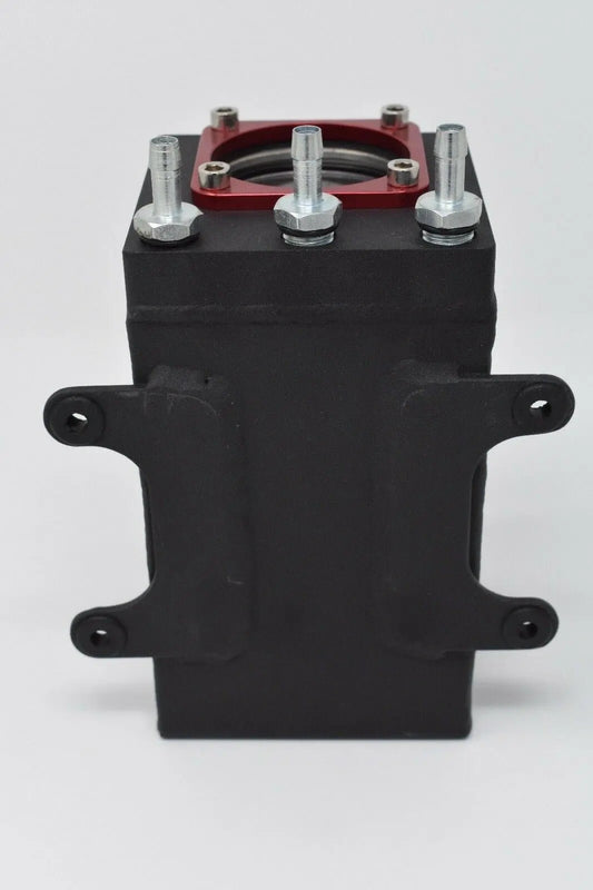 Billet Aluminum Bosch 044 1L High-Flow External Fuel Pump Surge Tank E85 For IE JSR-DRP