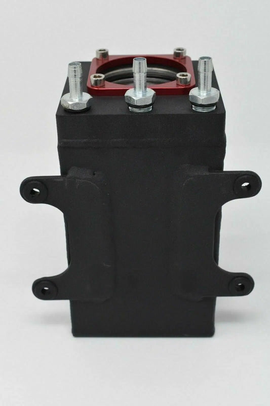 Billet Aluminum Bosch 044 1L High-Flow External Fuel Pump Surge Tank Integrated JSR-DRP