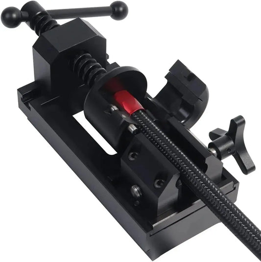 Black XLB-1108 Fuel Hose Connect Tool Kit - Innovative Aluminum Alloy Rotary Vise for Fuel Line Fittings Installation Carrot Top Tuning