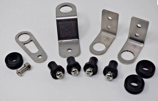 K- Swap Driver Side Radiator Hose Kit W/ Brackets Fan Hose Bung K24 EG EK DC2 US JSR-DRP