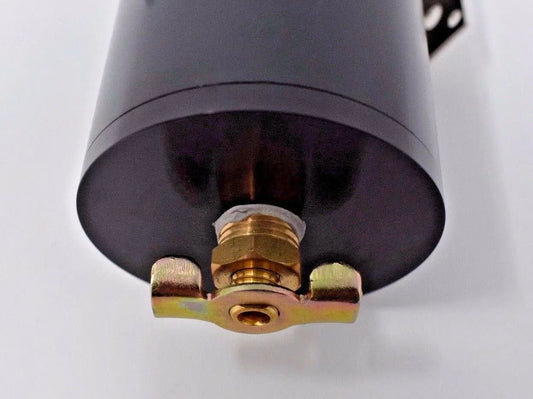Motor K Black Baffled Aluminum Oil Separator Catch Can Tank W/ Breather Filter JSR-DRP
