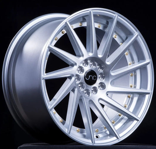 JNC051 Silver Brushed /Gold Rivets JNC Wheels