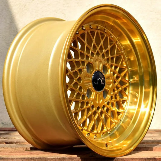 JNC045 Transparent Gold w/ Gold Rivets JNC Wheels