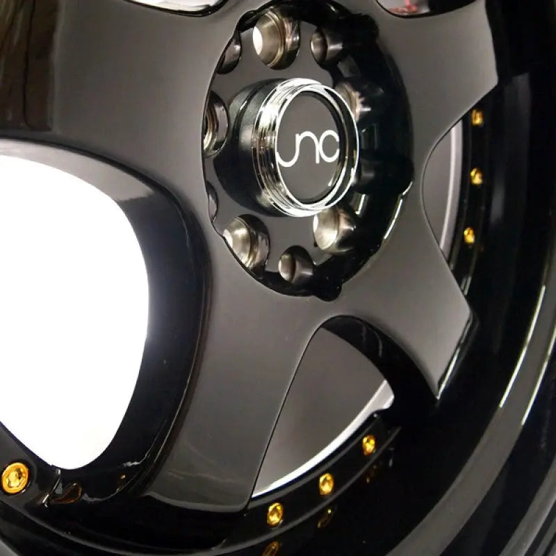 JNC017 Gloss Black w/ Gold Rivets JNC Wheels