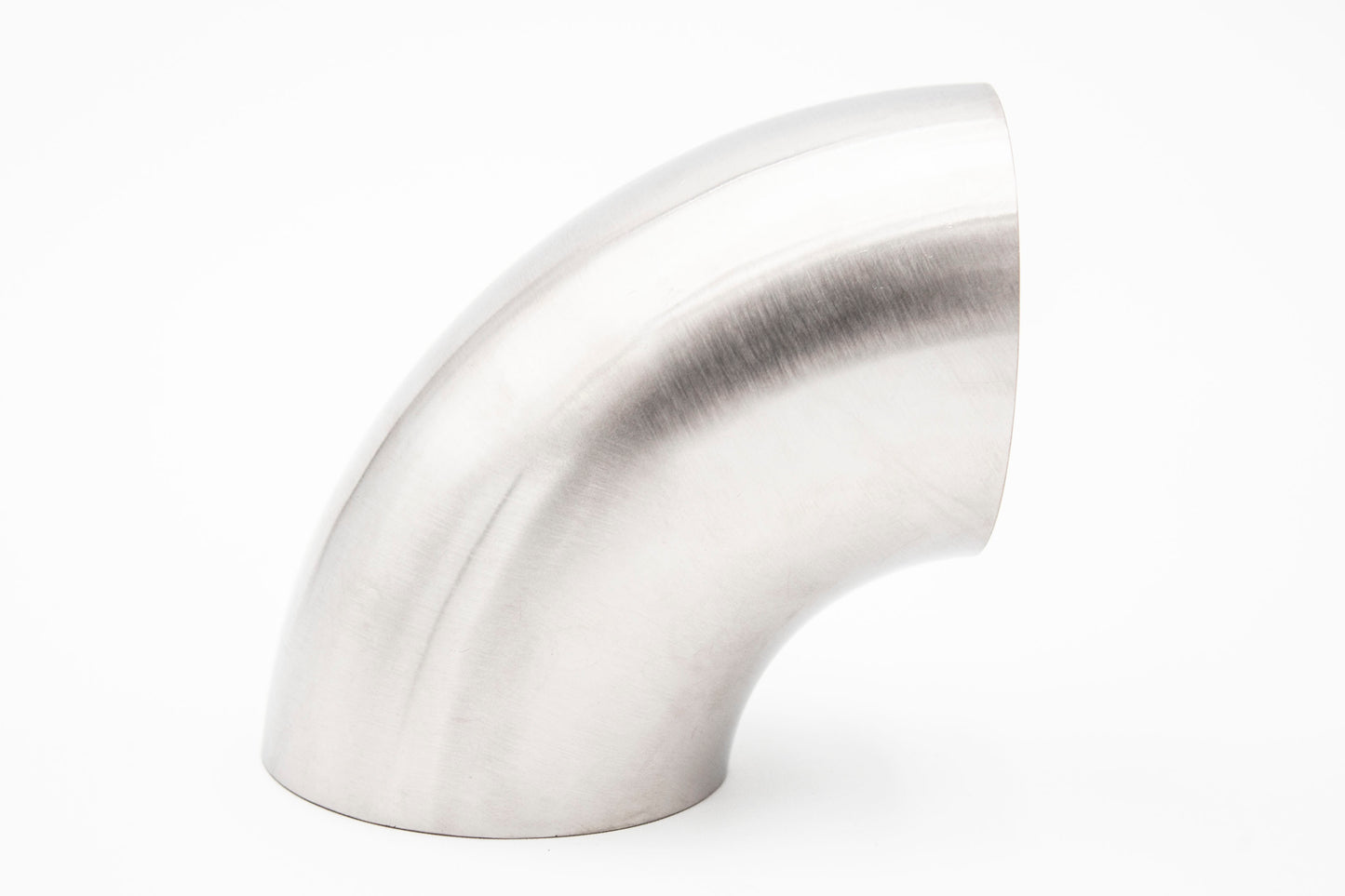 3.000” 16GA 1.5mm Tight Radius 90° Mandrel Bend - (3.000" / 1D CLR) - Brushed Finish - 304 SS Stainless