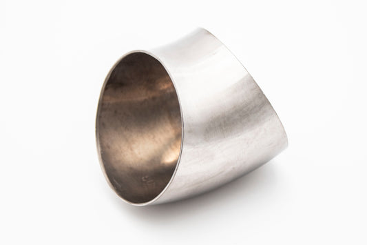 3.000” 16GA 1.5mm Tight Radius 45° Mandrel Bend - (3.000" / 1D CLR) - Brushed Finish - 304 SS Stainless