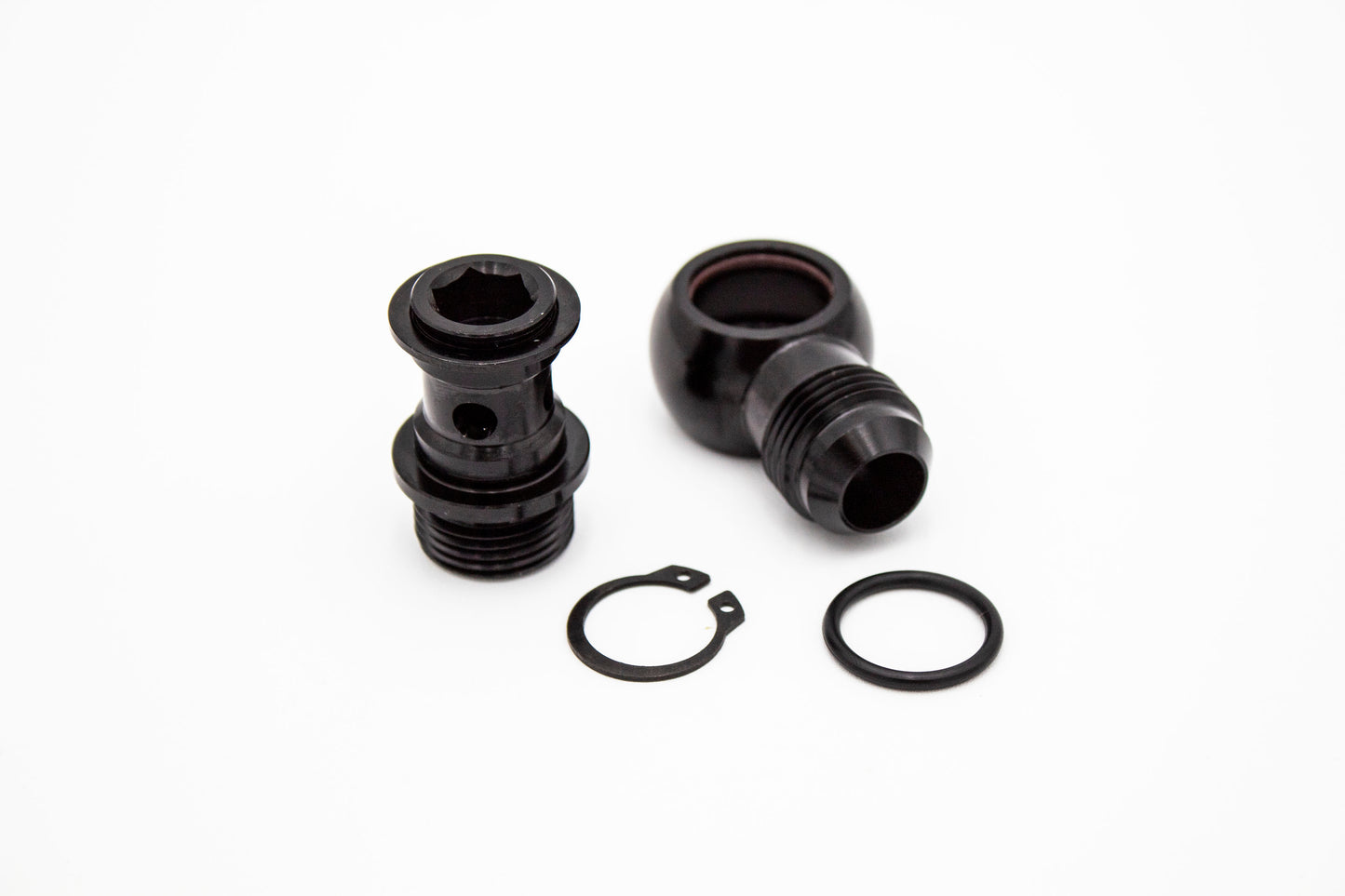 AN-10 AN10 ORB Full Flow Swivel Low Profile Baffled Banjo Fittings