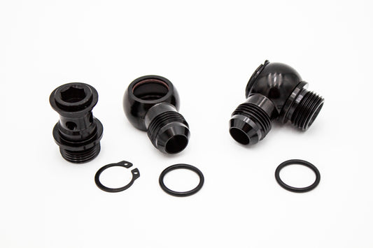 AN-10 AN10 ORB Full Flow Swivel Low Profile Baffled Banjo Fittings