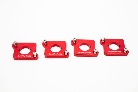 CNC Billet 1.8T to 2.0T / R8 Coil Pack Adapters Spacers VW GTI JETTA GOLF PASSAT | AUDI A4 A6 TT | Red