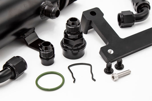 Oil Catch Can Kit + CNC Billet Mounting Bracket 1.8T VW MK4 Audi TT V1.2