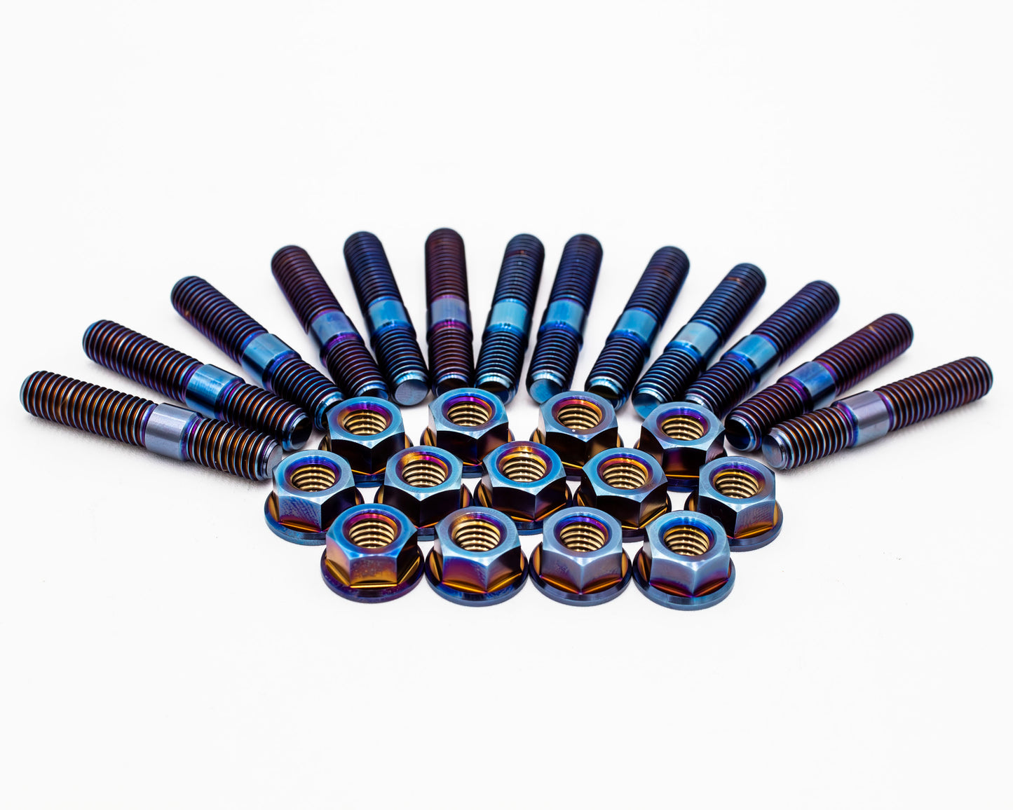 1.8T 20V Burnt Titanium Exhaust Manifold Stud Kit OEM+ – M8 - 6PT HEX – VW MK4 TT Skoda Seat