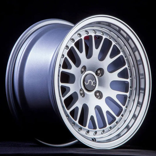 JNC001 Silver Machined Face JNC Wheels