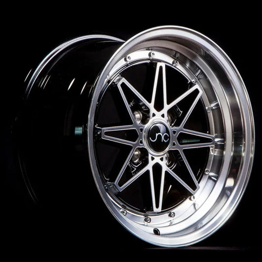 JNC002 Black Machined Face JNC Wheels