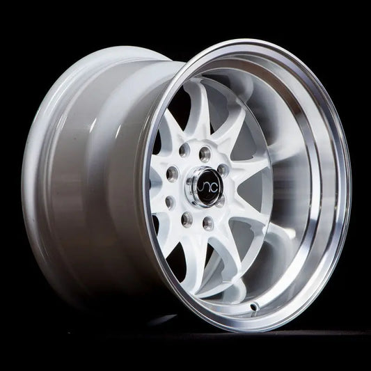 JNC003 White Machined Lip JNC Wheels