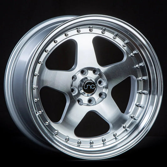 JNC010 Silver Machined Face JNC Wheels