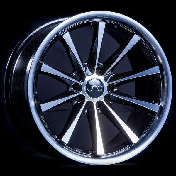 JNC024 Black Machine Face JNC Wheels