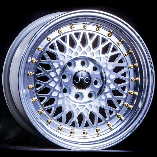 JNC031 White Machined Face JNC Wheels