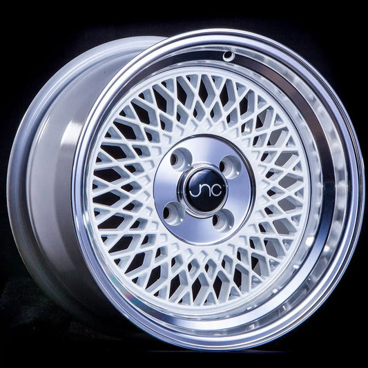 JNC031 White Machined Lip JNC Wheels