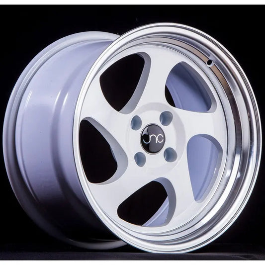 JNC034 White Machined Lip JNC Wheels