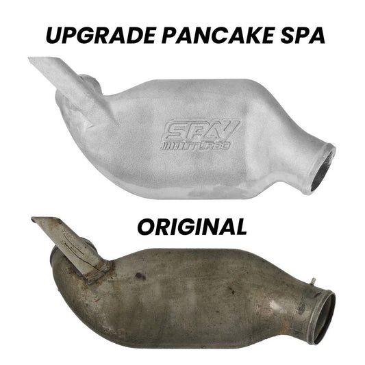 VW/Audi 1.8T 20V Turbo high flow pancake (lower intercooler pipe upgrade) Cast aluminum