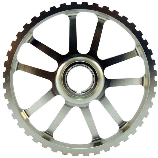 VW 74-98 8V Y series adjustable cam gear pulley + lightweight intermediate shaft pulley - Black/Silver