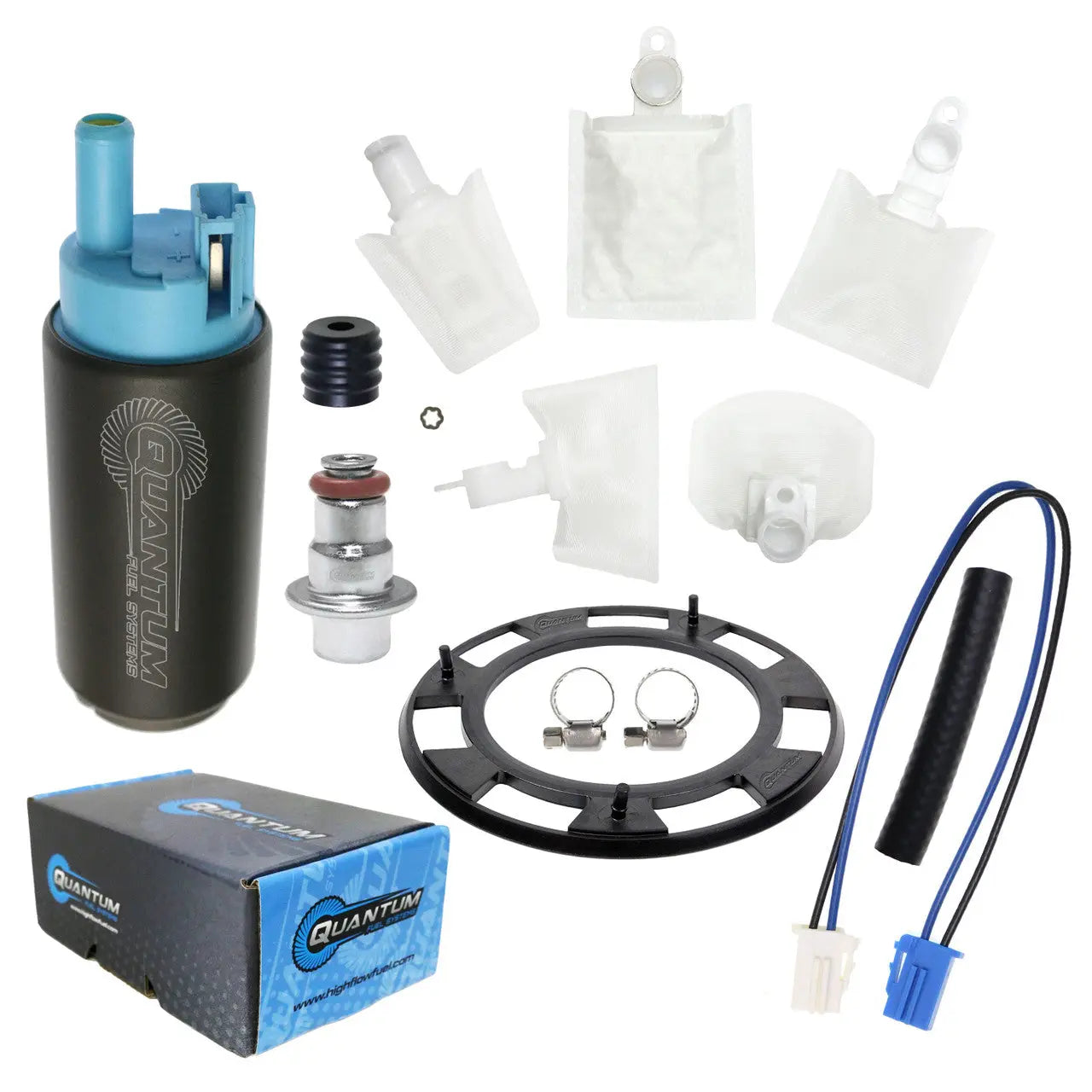 QFS In-Tank EFI Fuel Pump w/ Regulator & Tank Seal, HFP-382S-UR2T2 QFS