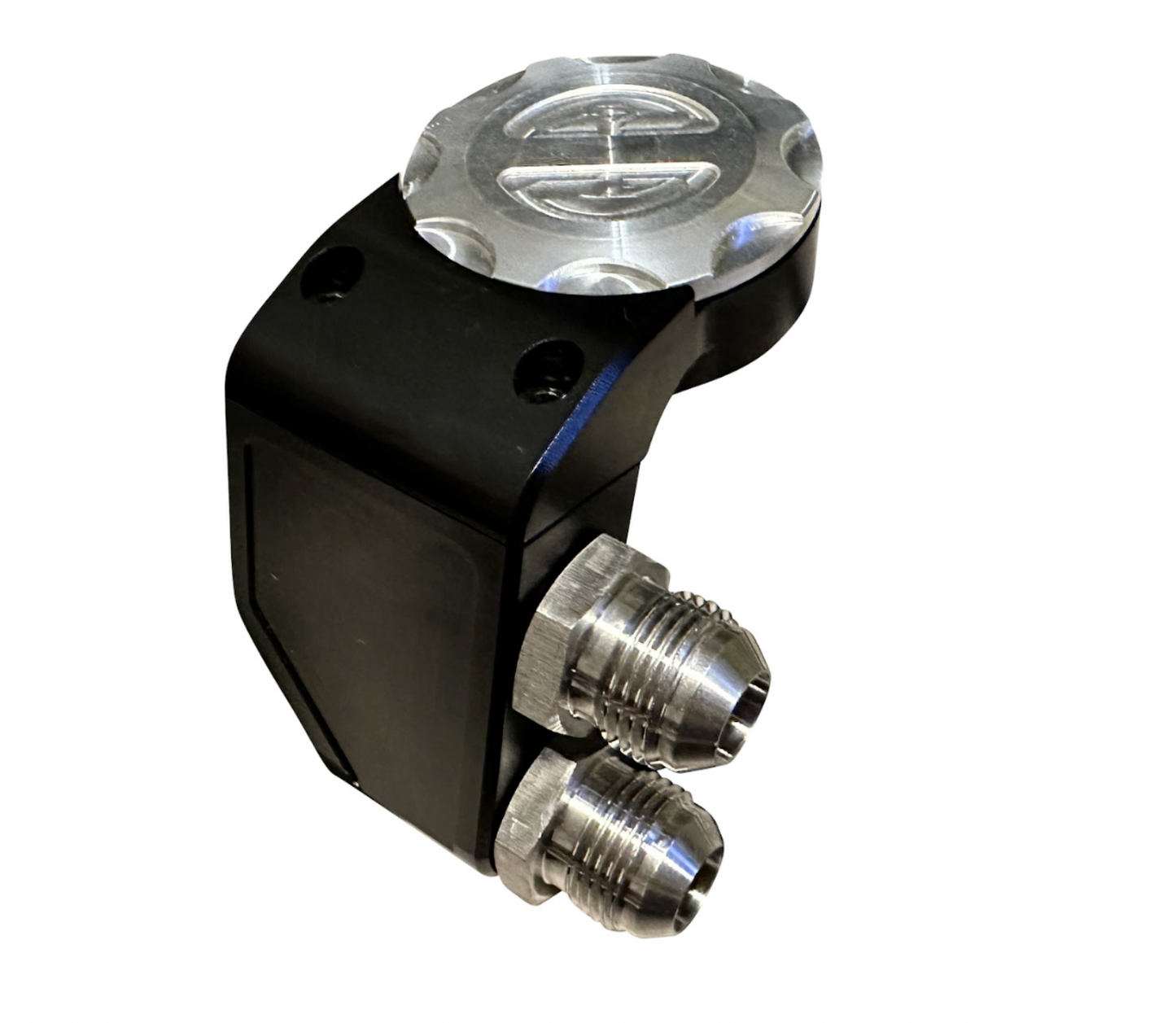 Ultra Vent Scavenger Oil Valve Cap Catch Can with 10AN Fittings