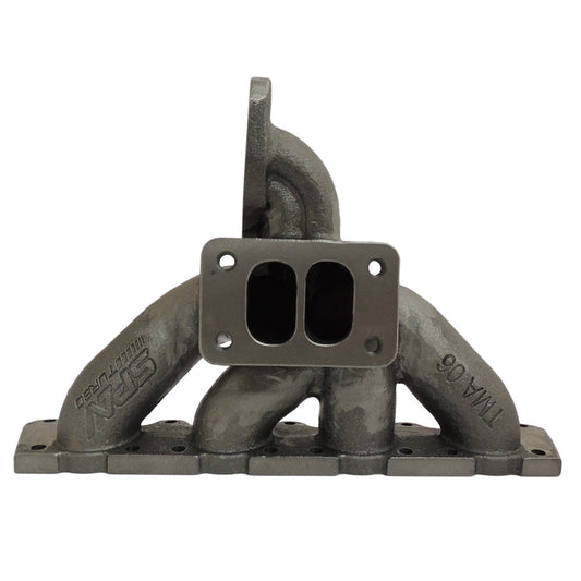 VW MKIV GTI T3 Twin Scroll Top Mount Flange Turbocharger Exhaust Manifold