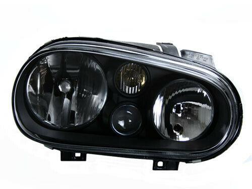 1999-05 VOLKSWAGEN MK4 GOLF/GTI E-CODE BLACK GLASS LENS HEADLIGHTS w/ FOGS DPTMOTORSPORT
