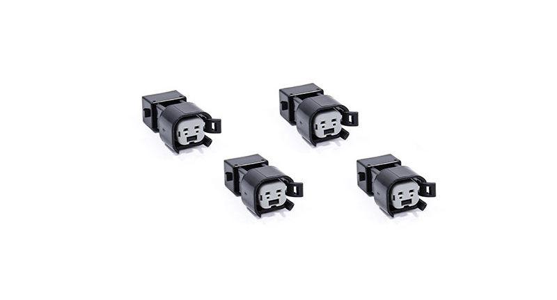 4x USCAR EV6 & EV14 Female to EV1 Male Fuel Injector Connectors Adapters VW AUDI Carrot Top Tuning