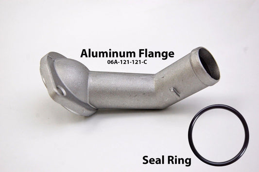 VW Audi Seat Leon Cast Aluminum Thermostat Coolant Flange 06A-121-121C - Carrot Top Tuning