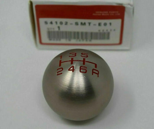 06-15 Honda Civic Type-R Si Gunmetal Ball Round Shift Shifter Knob 6 Speed 6Spd - Carrot Top Tuning