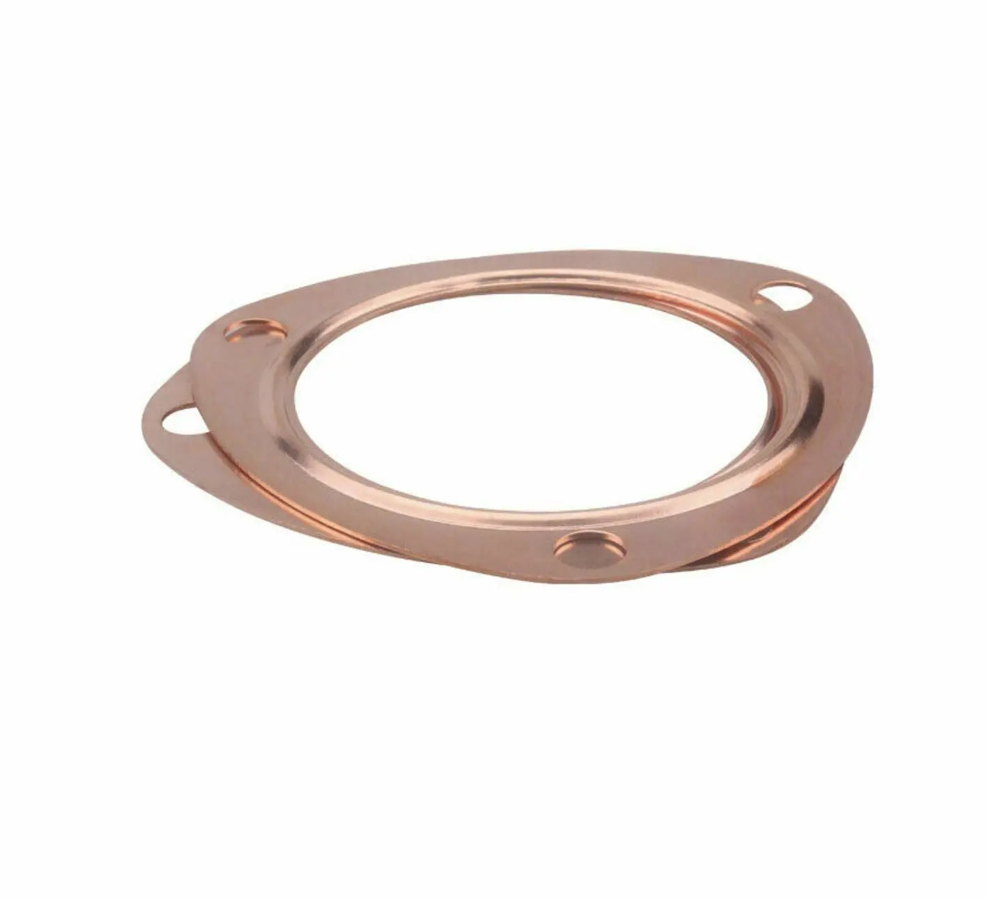2 x 2.5” Inch Copper Header Exhaust Collector Gaskets Flanges Universal 3 Bolt JSR-DRP