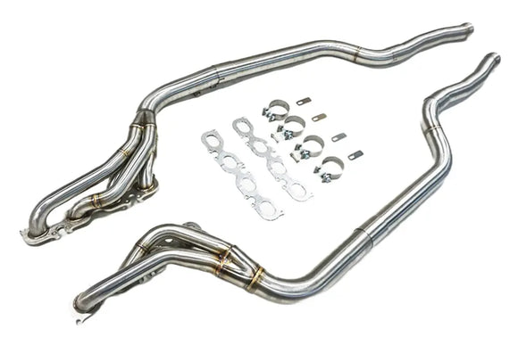 2008 - 2015 M156 6.2 V8 Longtube Headers + Downpipes | Mercedes-Benz W204 C63 TAIMEI