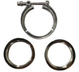3 inch Stainless Steel V-Band Clamp SS 304 3" Flange Vband Exhaust Downpipe USA JSR-DRP
