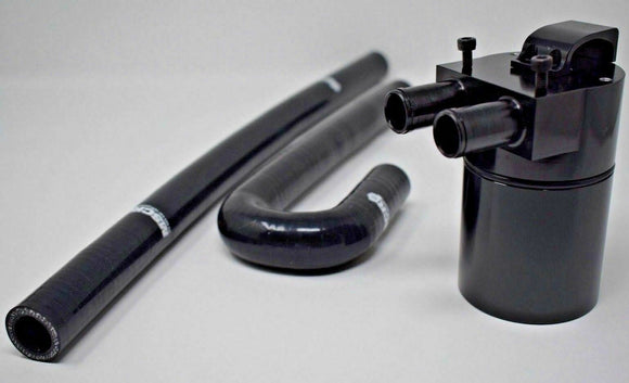 BMW N54 135i 335i 535i Double Baffled Oil Catch Can W/ Silicone Hoses OCC