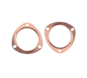 2 x 3" Inch Copper Header Exhaust Collector Gaskets Flanges Universal 3 Bolt