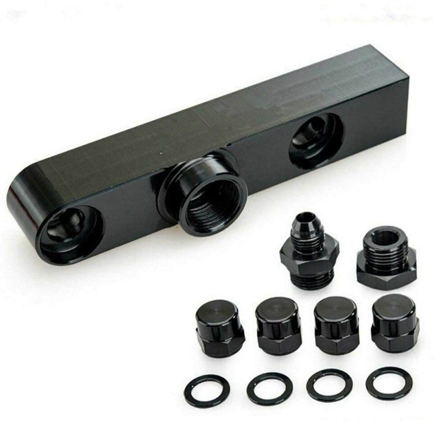 Billet Twin Dual For Bosch 044 380lph AEM Fuel Pump Outlet High Flow Manifold