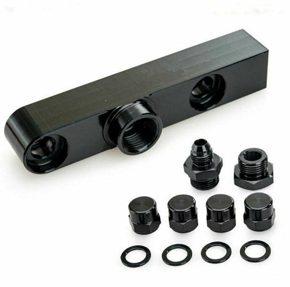 Billet Twin Dual For Bosch 044 380lph AEM Fuel Pump Outlet High Flow Manifold