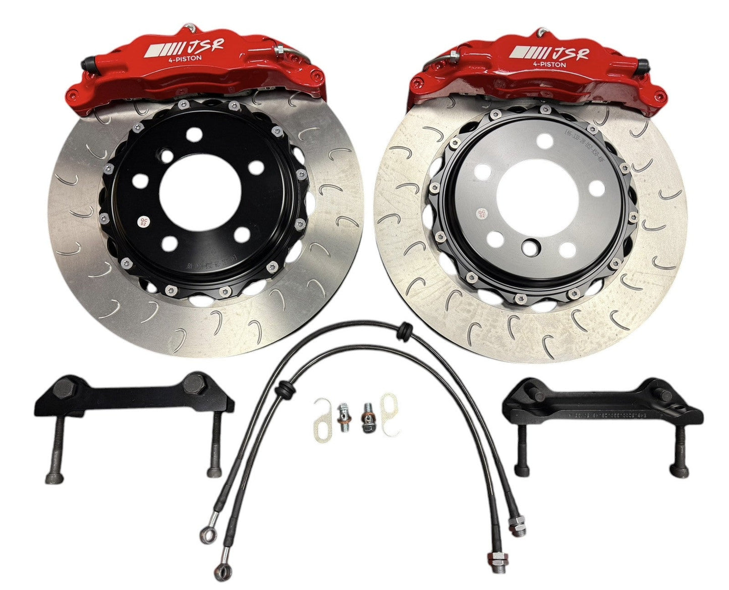 Big Brake Kit 2 Piece Drilled Rotor Caliper For BMW E46 4 Piston 2001-2006